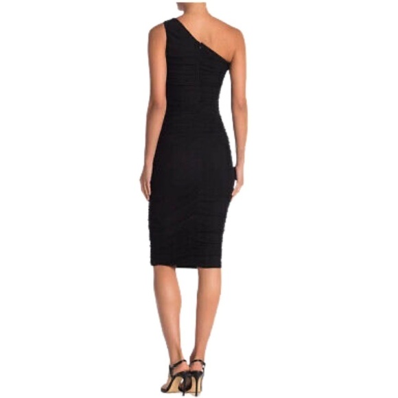 Love X Design Dress Black Bodycon Rouched Dress - Picture 2 of 6